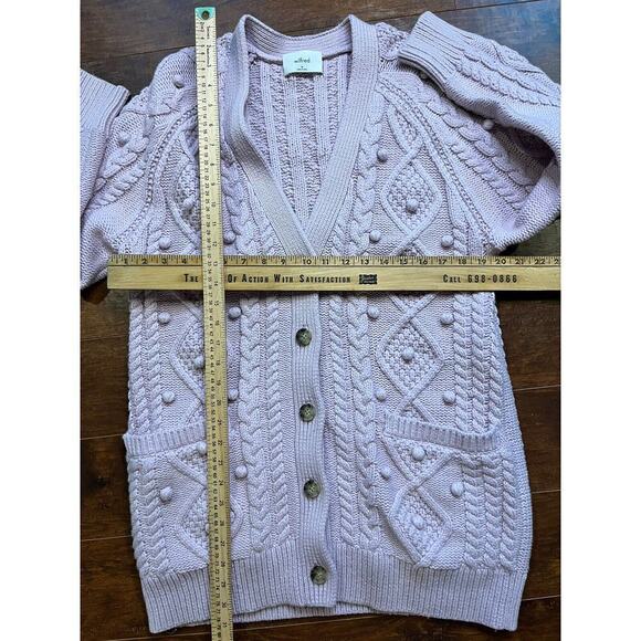 Wilfred Womens Chunky Alps Textured Cardigan Sweater Long Size M - Picture 5 of 9